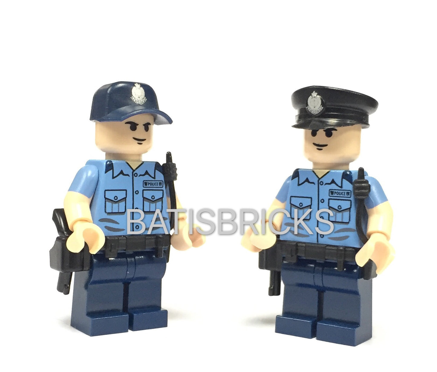 Police cap with printed