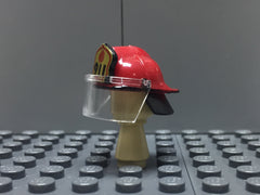 US FIREFIGHTERS HELMET RED